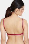 Zivame Beautiful Basics Padded Non Wired 3/4th Coverage Backless Bra - Raspberry Radiance — thumbnail 3